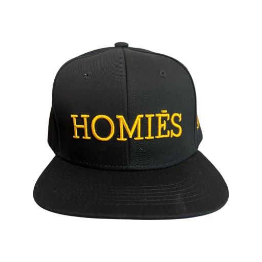 HOMIES Mexican Style  BASEBALL CAP Gold Embroidered