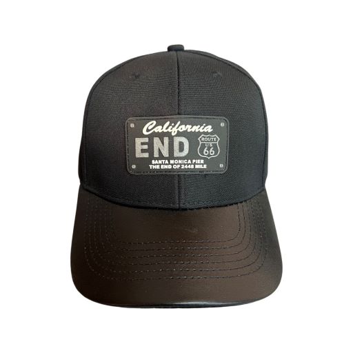 Route 66 CALIFORNIA End Baseball Cap -Black Color