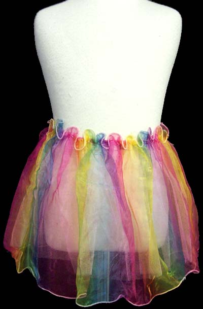 Dance Wear - Tutu SKIRT - Rainbow Colors ( # 28152)