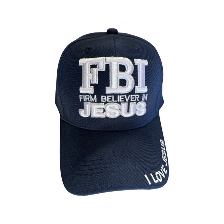 Firm Believer In Jesus Embroidered Baseball Cap - Navy