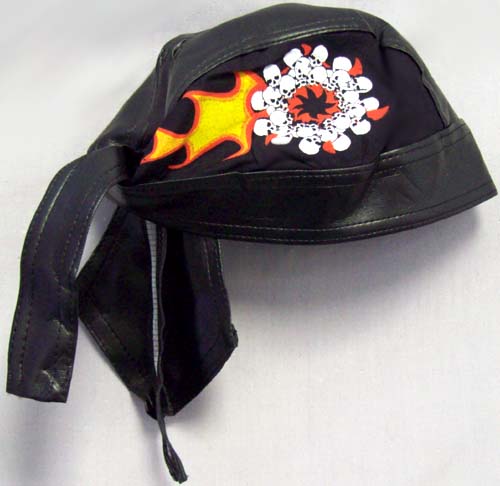 Head Wrap  - Doo Rag  - BIKER Skull Caps ........ Skulls ( # 1)