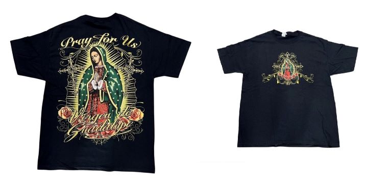 Pray For Us Virgen de Guadalupe Catholic & Mexican T-SHIRTs