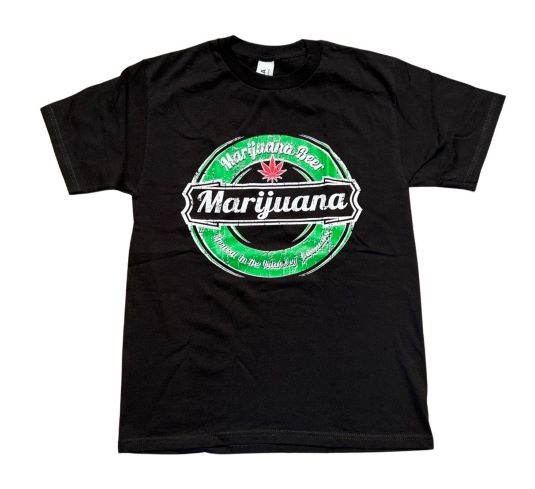 Beer Marijuana- Cannabis - Weed Pot Screen Printed T-Shirts