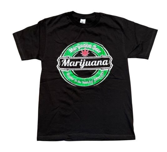 Beer Marijuana- Cannabis - Weed Pot Screen Printed T-SHIRTS