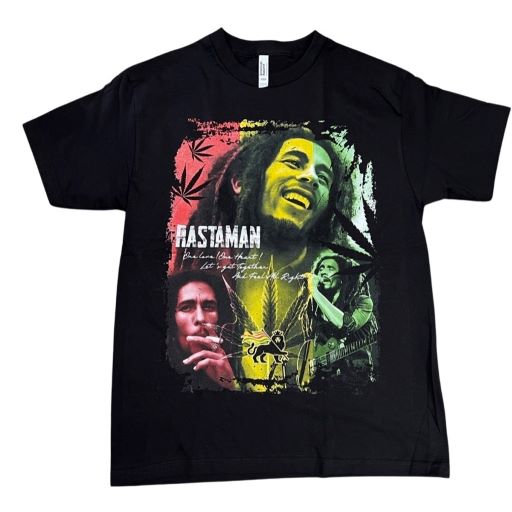 Marijuana BOB MARLEY Rastaman  T-Shirt  US Screen Printed