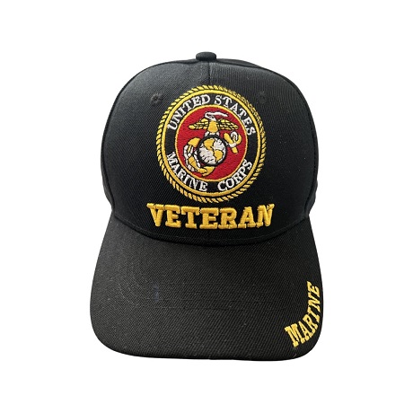 US Marine Corps Veteran Military BASEBALL Cap - Black Color