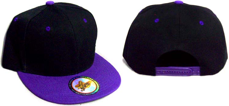 Snapback BASEBALL Cap -  Black & Purple
