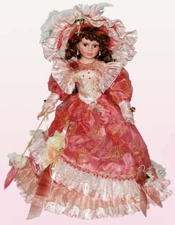 Victorian Style Porcelain DOLL - Rose - 22 Inches  ( #  22610)