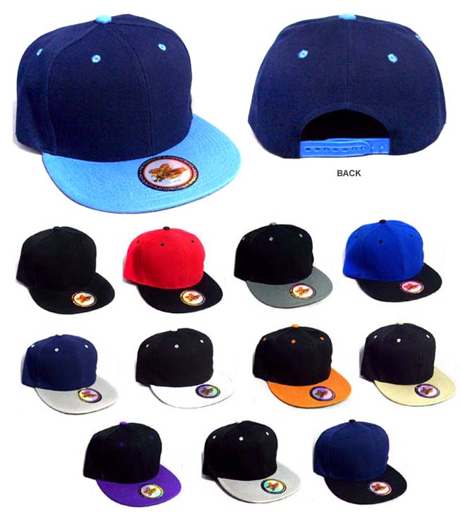 Snapback BASEBALL Caps -  Adult Size - Assorted Colors