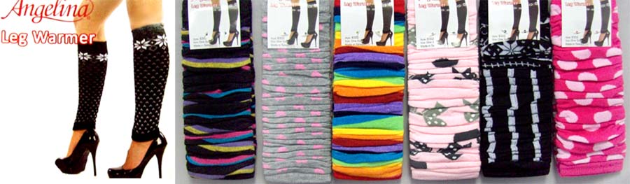 ''Angelina'' Womens   LEG WARMERS - In Prints