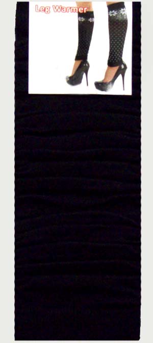 ''Angelina'' Womens/Teenagers LEG WARMERS - Black Color