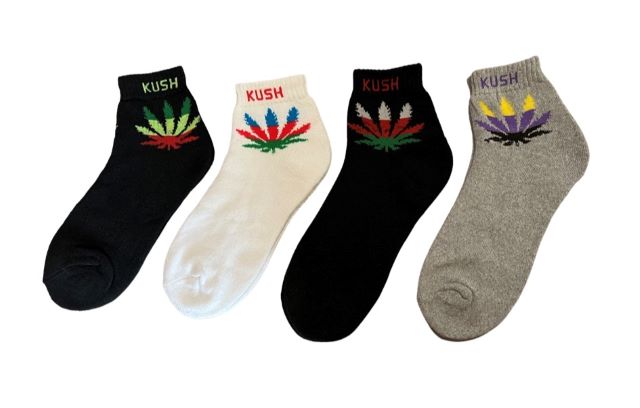 KUSH Marijuana Weed SOCKS - Uni-Sex Style - Size: 9-11