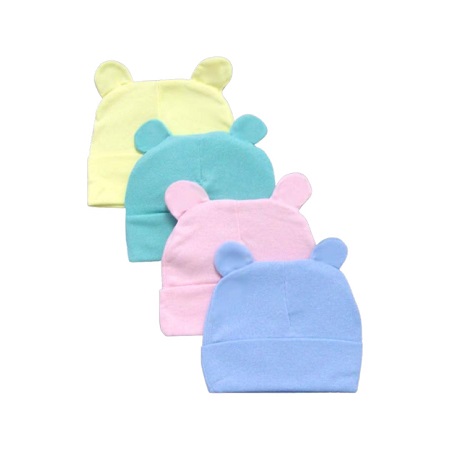 ''Super Baby''  Babies Beanies - Winter Caps With Ears ( # 1151)
