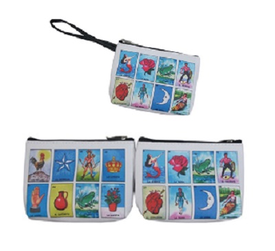 Loteria Mexican  Lottery Makeup Pouches COSMETICS Bags