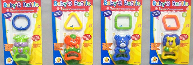 BABY Rattles   On Blister Packs   ( # 1038709)