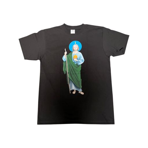 San Judas  Tadeo Catholic Mexican  T-Shirt US Screen Printed