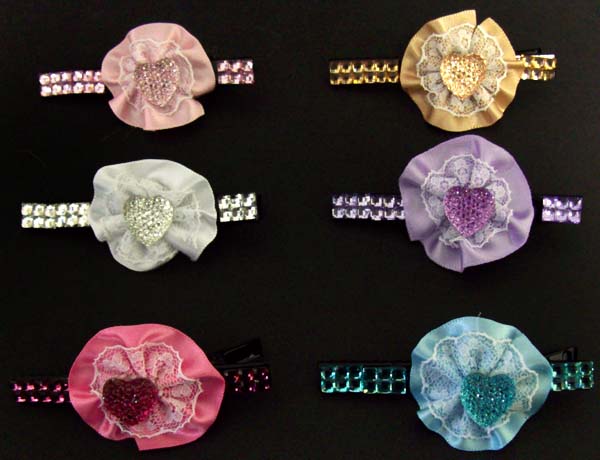 HAIR ACCESSORIES - HAIR Clip With Bow & Rhinestones