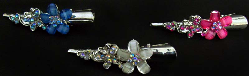 HAIR Accessories - HAIR Clip Pin   Rhinestones  In Color