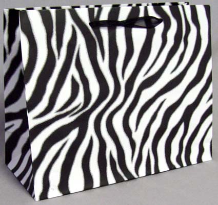 GIFT Bags - Zebra Prints - Medium Size: 13'' x 10.5''