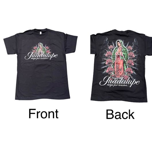 Guadalupe Catholic Mexican Screen Printed T-SHIRTs