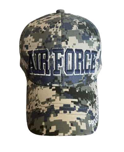 Air Force- Military Baseball CAP Digitally Embroidered Camo