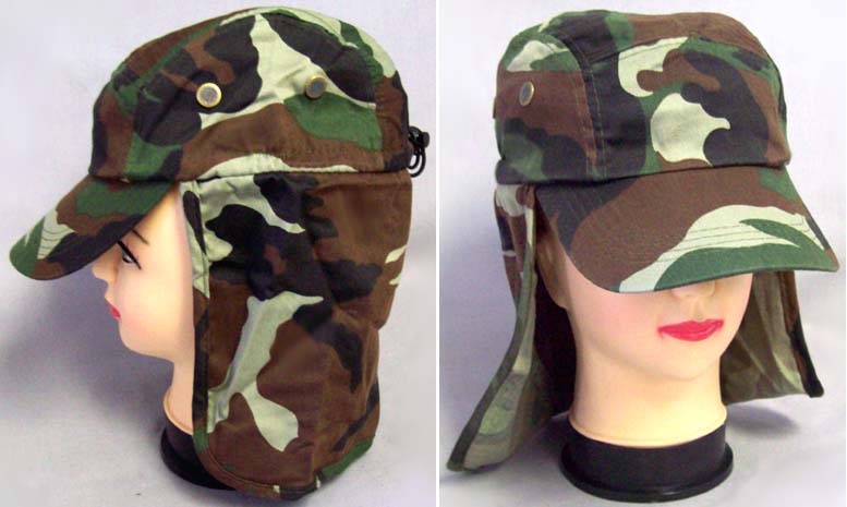 Safari Fishing Hiking Army Military Neck Cover CAPS