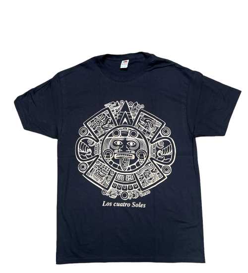 Aztec Sun  Los Cuatro Soles Screen Printed T-SHIRTs