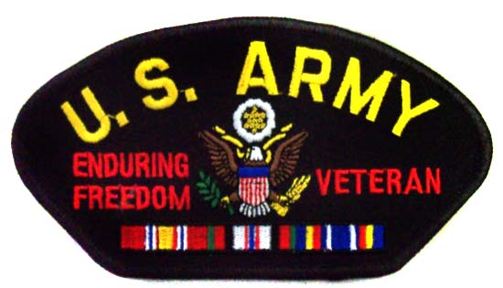 Embroidered Military PATCHES - US Army - Veteran Enduring Freedom