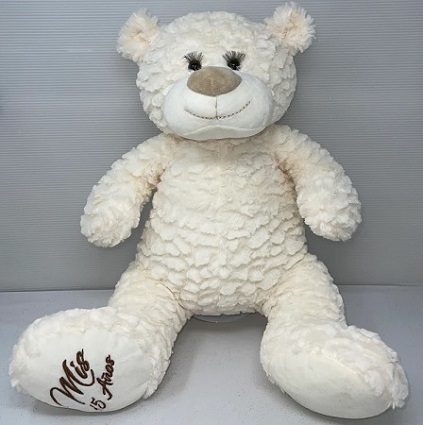 Quinceanera  Plush Teddy BEAR - 20 Inches - White Color