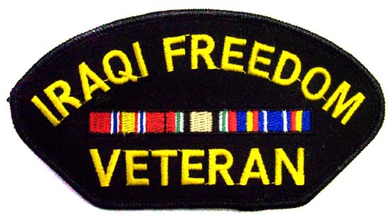 Embroidered Military PATCHES - Iraqi Freedom  - Veteran