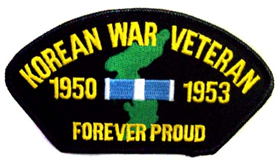 Embroidered Military PATCHES - Korean War Veteran 1950 - 1953