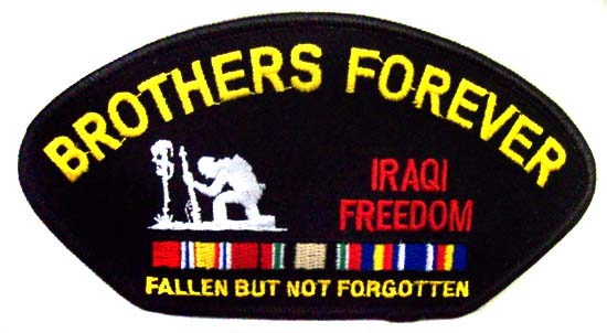 Embroidered Military PATCHES - Brothers Forever Iraqi Freedom