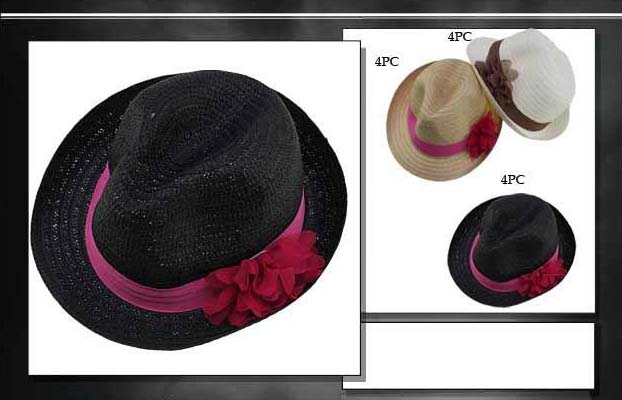 Fedora Hats For Women -  With FLOWER Bows