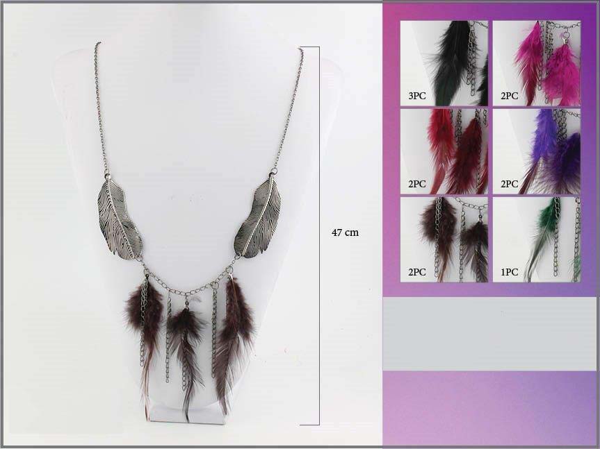Native Pride  - Indian Inspired Feather NECKLACEs