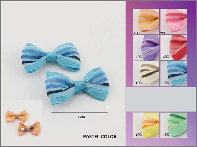 HAIR ACCESSORIES -  HAIR Bows In Soft Pastel Colors For Girls