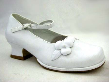 Girls SHOES With Flower Bow  - Sizes: 9-4
