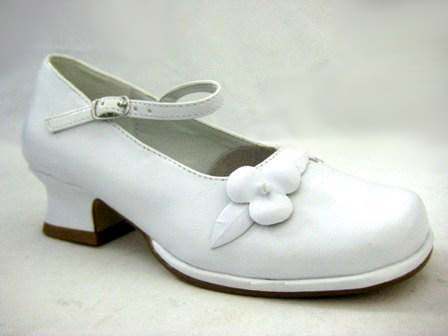 Girls Shoes With FLOWER Bow  - Sizes: 9-4