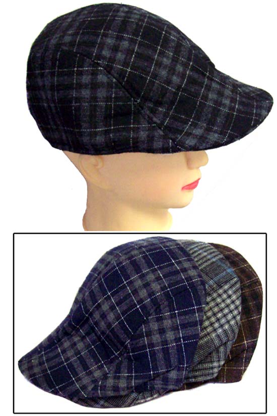 Winter CAPS For Adults - In Plaids - Beret Style