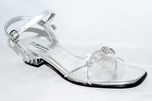 Womens/Teenagers Clear SHOES With Rhinestones