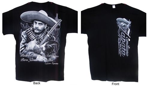 Zapata With Guns Screen Printed T-SHIRTs