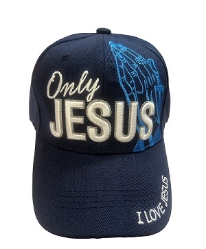 Only Jesus Christian BASEBALL Cap Embroidered - Navy Color