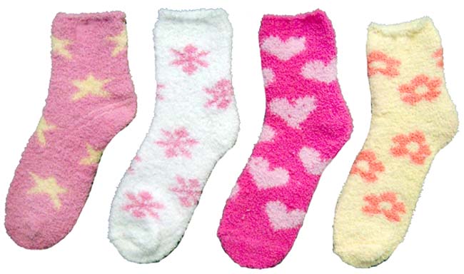 ''Mopass'' Plush Winter SOCKS For Women/Teenagers - Size: 9-11