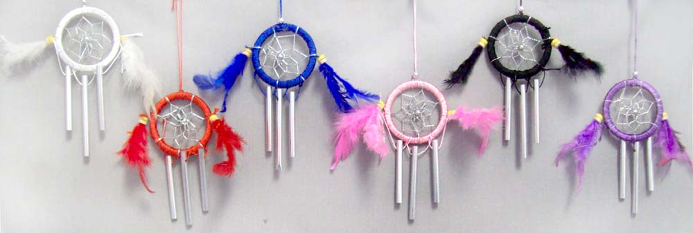 Native Pride Dream Catchers With Wind Chimes (23343)