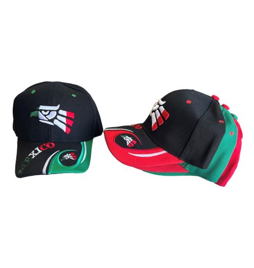 Hecho En MEXICO MEXICO  Baseball Caps Embroidered Black Color Onl