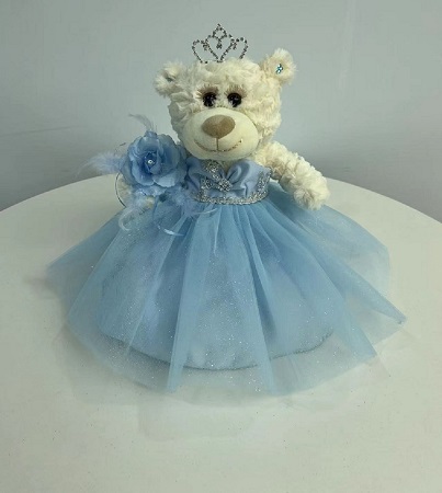 Quinceanera Teddy BEAR - Size: 9 Inches