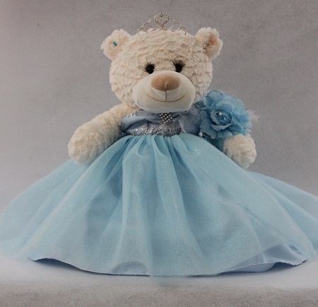Quiceanera Terry BEAR Size: 20''  Color: Baby Blue