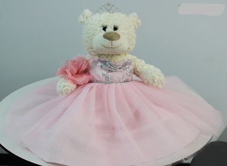 Quiceanera Terry BEAR Size: 20''  Color: Pink