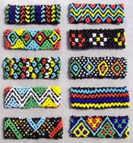 Native Pride -  Beaded BRACELETs  - Flat Style (Imported)