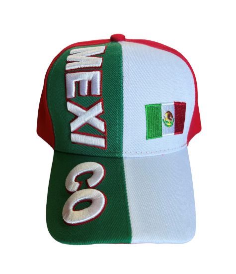 Mexico BASEBALL Caps Digitally Embroideredd