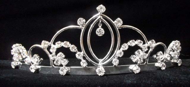 Rhinestones TIARA  ( # W241-1684T)